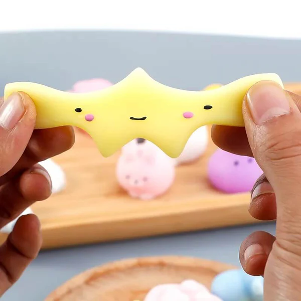 Mochi Squeeze Toy For Baby Boys & Girls Babies Bath Toys For Newborn Realistic Anti-Stress Cute Mini Animal Face Best For Grabbing Hands Squishy Products - Image 2