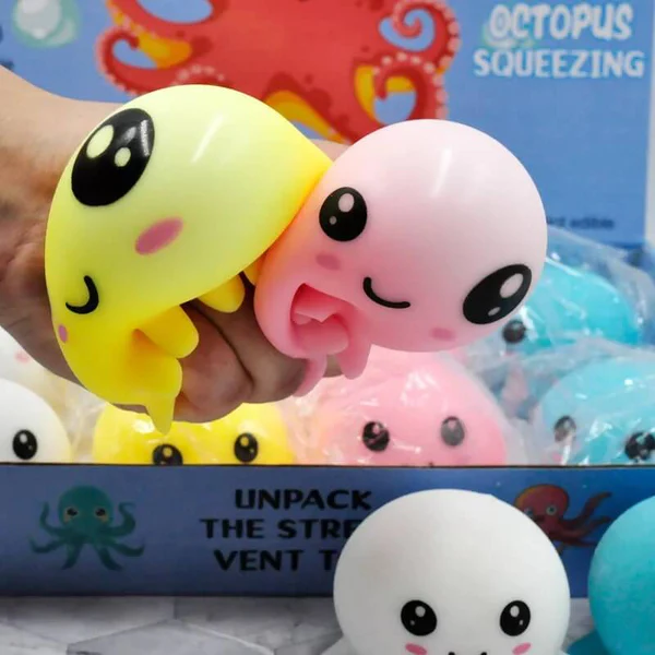 Mochi Squeeze Toy For Baby Boys & Girls Babies Bath Toys For Newborn Realistic Anti-Stress Cute Mini Animal Face Best For Grabbing Hands Squishy Products - Image 3